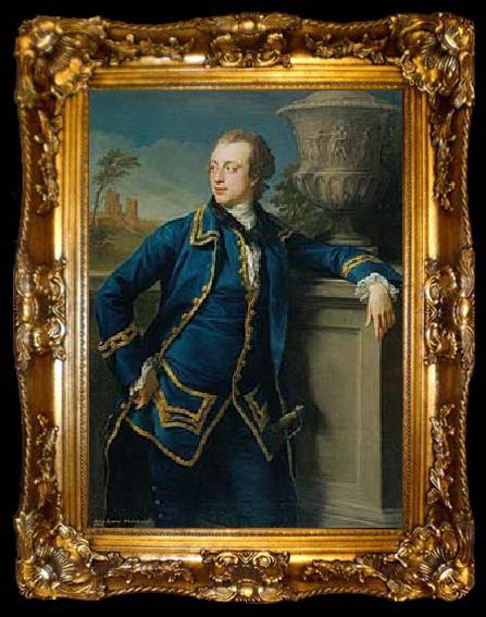 framed  Pompeo Batoni Portrait of John Wodehouse, 1st Baron Wodehouse, ta009-2