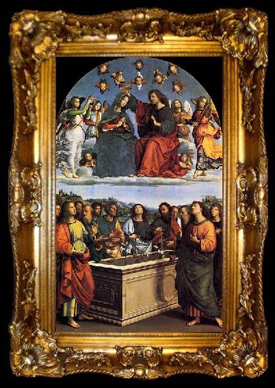 framed  RAFFAELLO Sanzio The Crowning of the Virgin, ta009-2