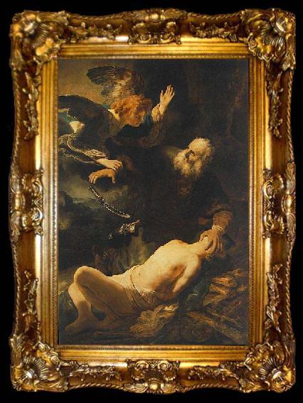 framed  REMBRANDT Harmenszoon van Rijn Sacrifice of Isaac., ta009-2