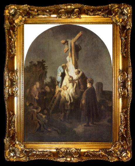 framed  Rembrandt van rijn The Deposition., ta009-2