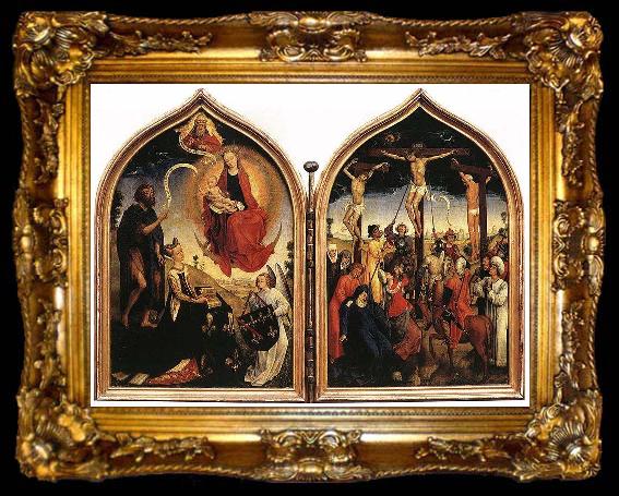 framed  Rogier van der Weyden Diptic de Jeanne de France, ta009-2