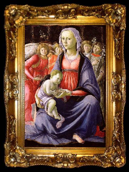 framed  Sandro Botticelli La Vierge et l