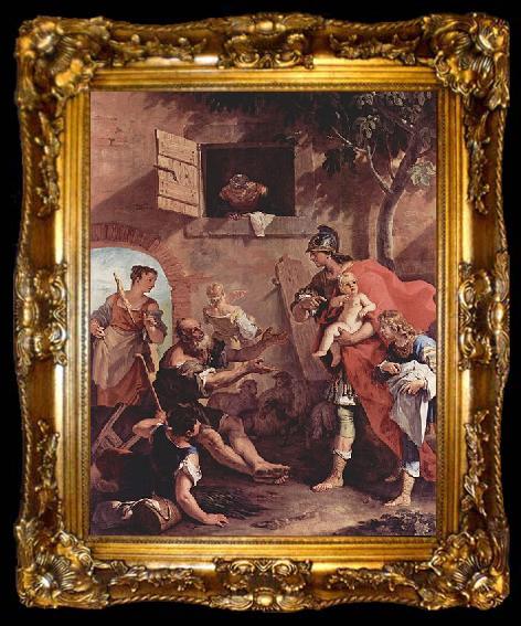 framed  Sebastiano Ricci Die Kindheit des Ciro, ta009-2