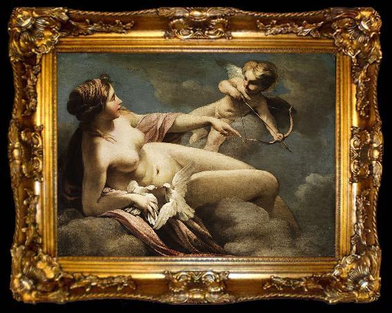 framed  Sebastiano Ricci Venus and Cupid, ta009-2