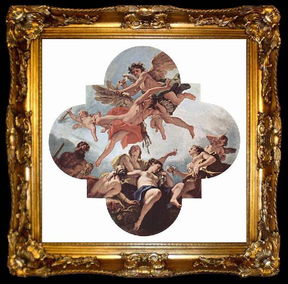 framed  Sebastiano Ricci Die Bestrafung des Amor, ta009-2