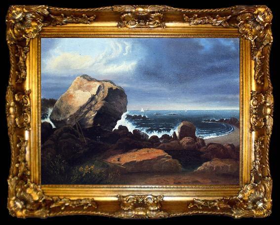 framed  Thomas Doughty Scituate Beach, ta009-2