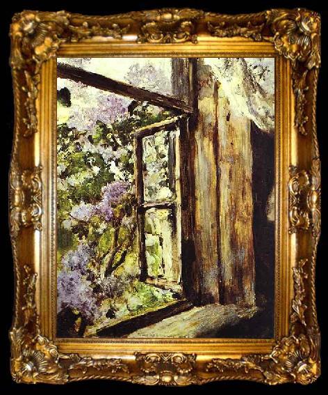 framed  Valentin Serov Open Window, ta009-2