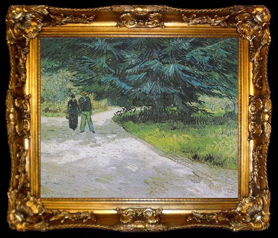 framed  Vincent Van Gogh Der Garten des Dichters III, ta009-2