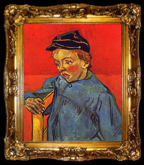 framed  Vincent Van Gogh Schuljunge, ta009-2