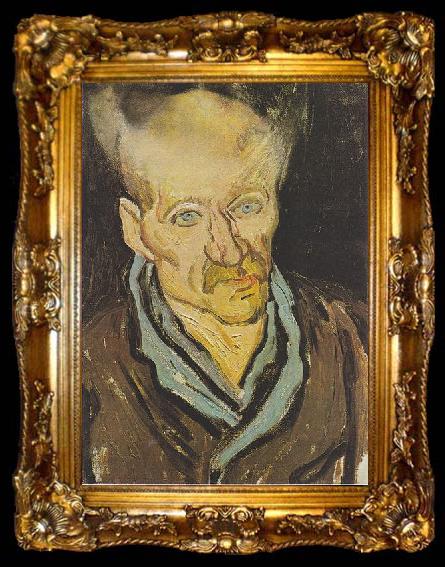 framed  Vincent Van Gogh Portrait of a patient at the Hospital Saint-Paul, ta009-2