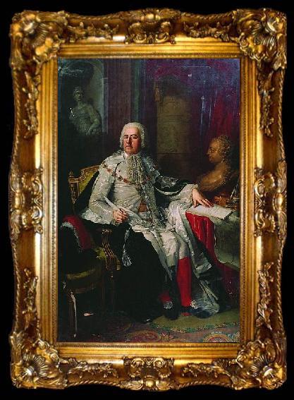 framed  Vladimir Lukich Borovikovsky Portrait of Alexander Rumyantsev, ta009-2
