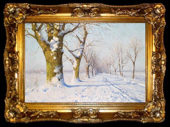 framed  Walter Moras A sunny winters day, ta009-2
