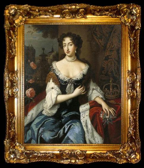 framed  Willem Wissing Willem Wissing. Mary Stuart wife of William III, prince of Orange., ta009-2