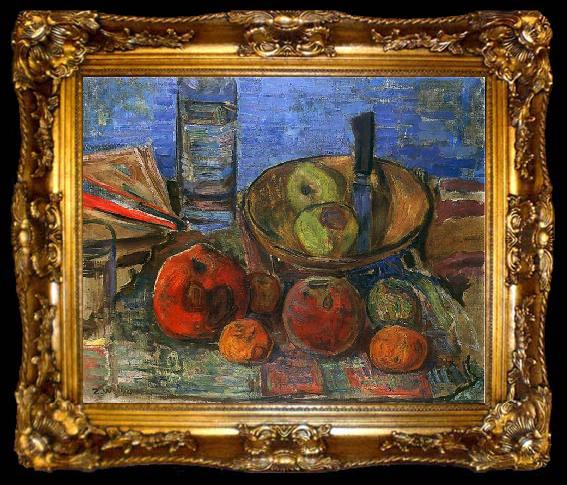 framed  Zygmunt Waliszewski Still life with apples., ta009-2
