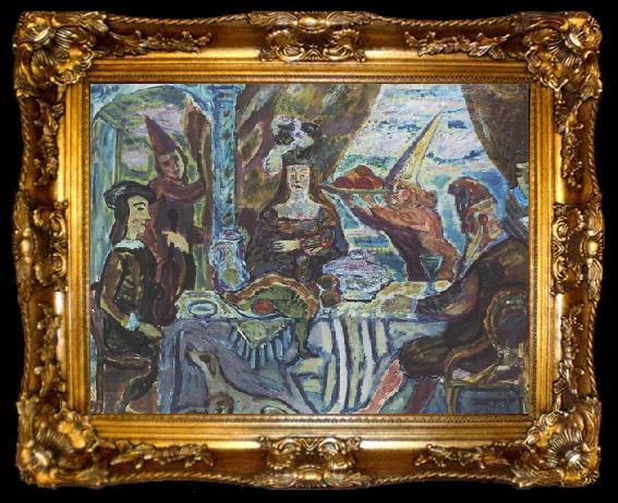 framed  Zygmunt Waliszewski Uczta I, ta009-2