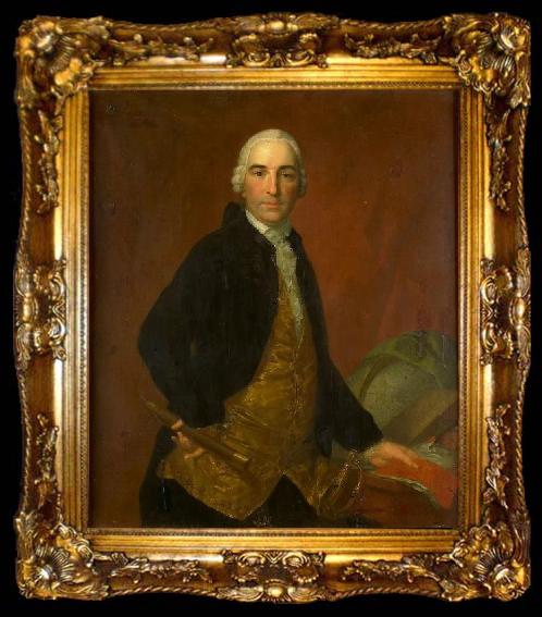 framed  johann friedrich august tischbein Portrait of Willem Arnold Alting, ta009-2