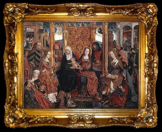 framed  unknow artist Die mystische Vermahlung der Hl. Katharina mit dem Jesusknaben, ta009-2