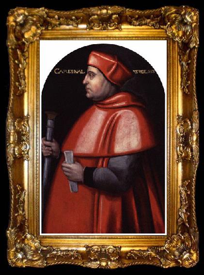 framed  unknow artist Portrait of Thomas Wolsey, ta009-2