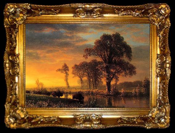 framed  Albert Bierstadt Western Kansas, ta009-2