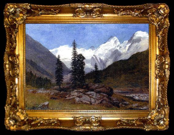 framed  Albert Bierstadt Rocky Mountains, ta009-2