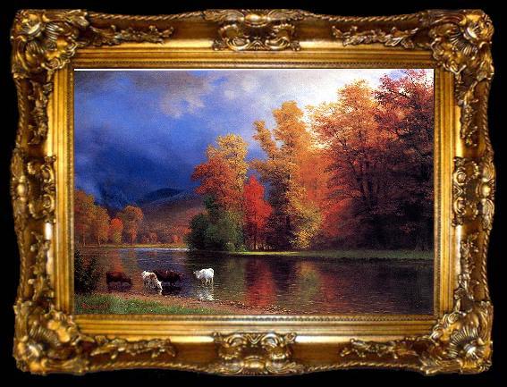 framed  Albert Bierstadt On_the_Sac, ta009-2