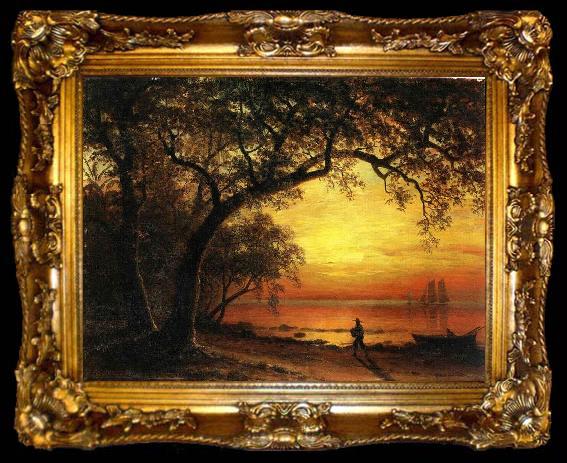 framed  Albert Bierstadt Island of New Providence, ta009-2
