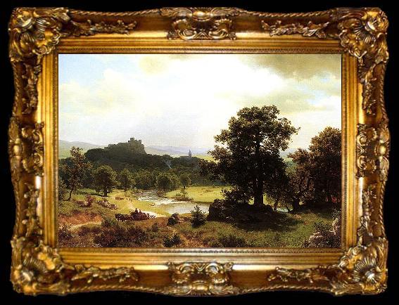 framed  Albert Bierstadt Day-s_Beginning, ta009-2