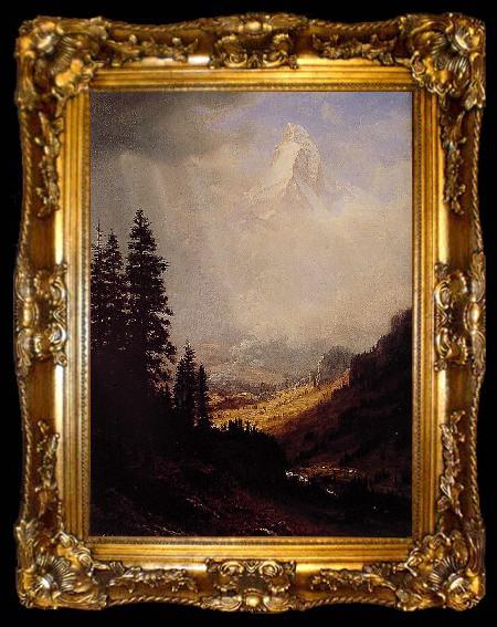 framed  Albert Bierstadt The_Matterhorn, ta009-2
