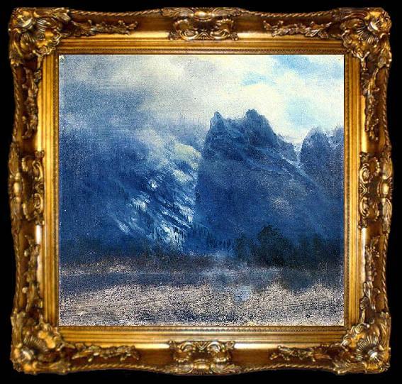 framed  Albert Bierstadt The Wolf River, Kansas, ta009-2
