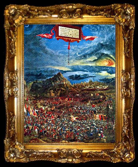 framed  Albrecht Altdorfer Battle of Issus, ta009-2