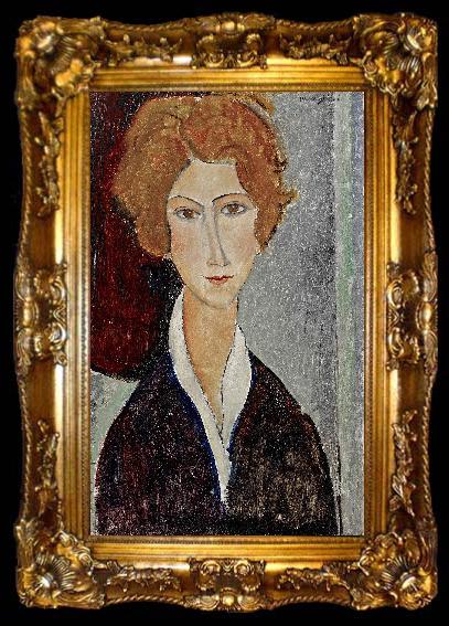 framed  Amedeo Modigliani Portrait de femme, ta009-2