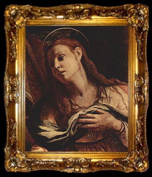 framed  Angelo Bronzino Pieta oder Beweinung, ta009-2