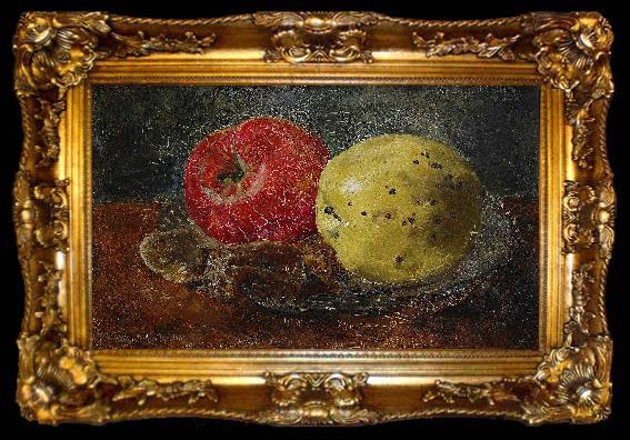 framed  Anna Munthe-Norstedt Still Life with Apples, ta009-2