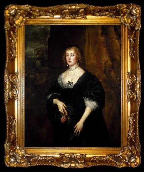 framed  Anthony Van Dyck Lady Dacre, ta009-2