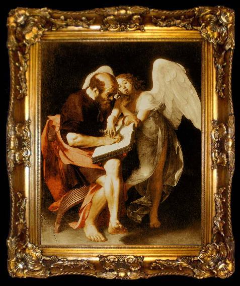 framed  Caravaggio Saint Matthew and the Angel, ta009-2