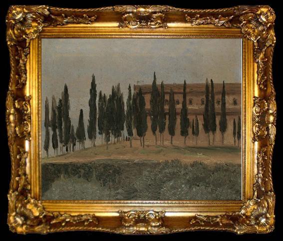 framed  Carl Gustav Carus Kloster Monte Oliveto bei Florenz, ta009-2