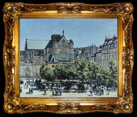 framed  Claude Monet Germain lAuxerrois, ta009-2