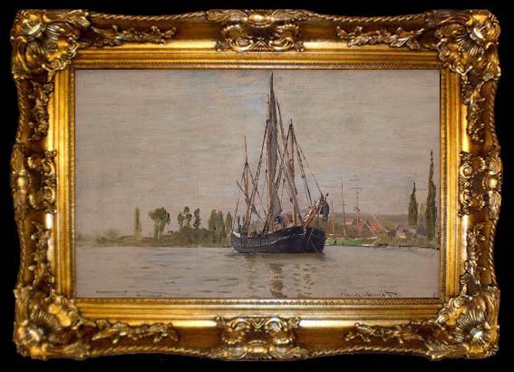 framed  Claude Monet Chasse-maree at anchor, ta009-2