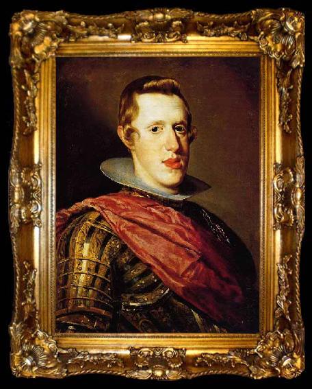 framed  Diego Velazquez Portrait of Philip IV in Armour, ta009-2