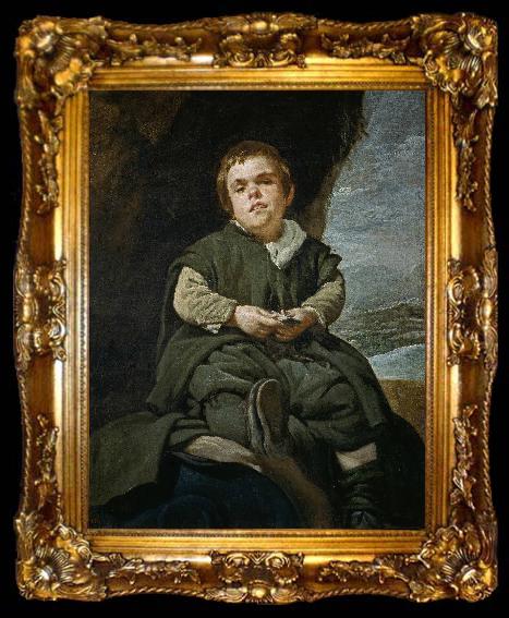 framed  Diego Velazquez Portrait of Francisco Lezcano, ta009-2