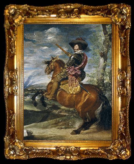framed  Diego Velazquez Equestrian Portrait of the Count Duke of Olivares, ta009-2