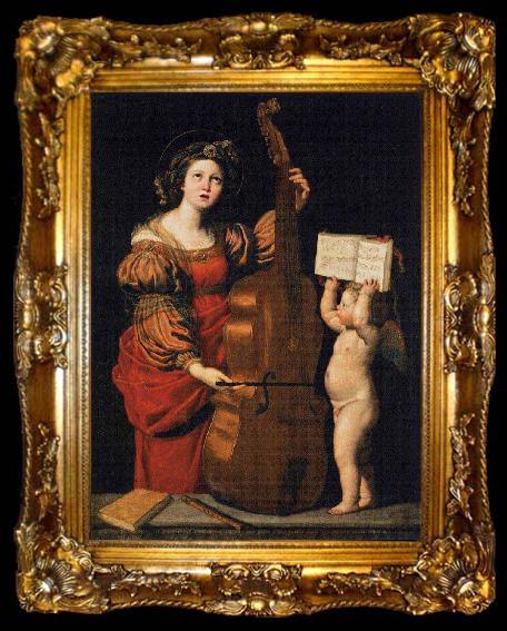 framed  Domenichino St Cecilia, ta009-2