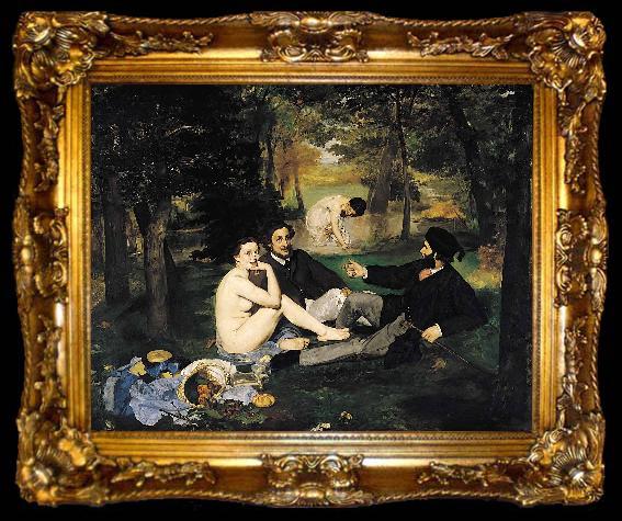 framed  Edouard Manet Le dejeuner sur lherbe, ta009-2