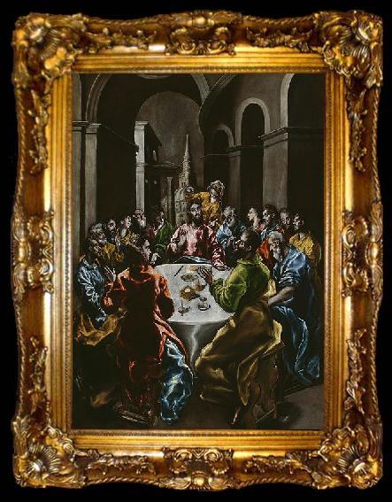 framed  El Greco Feast in the House of Simon, ta009-2
