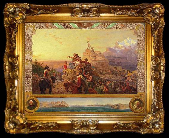 framed  Emanuel Leutze Westward the Course of Empire takes its Way, ta009-2