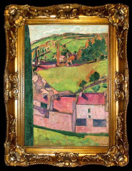 framed  Emile Bernard Vue de Pont Aven, ta009-2