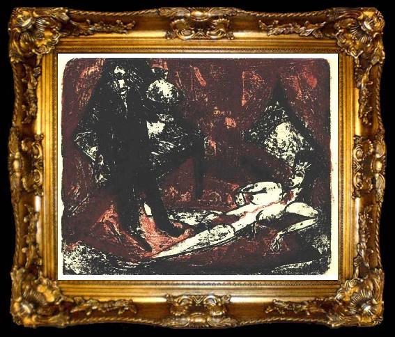 framed  Ernst Ludwig Kirchner The murderer, ta009-2