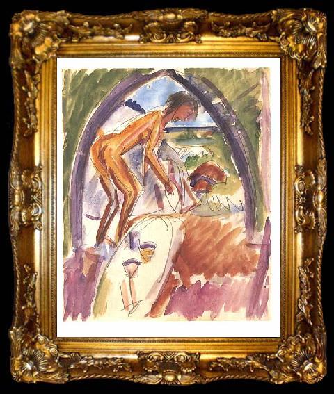 framed  Ernst Ludwig Kirchner Female nudes, ta009-2