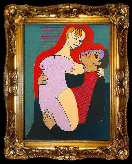 framed  Ernst Ludwig Kirchner Great Lovers ( Mr and Miss Hembus), ta009-2