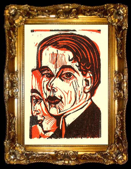 framed  Ernst Ludwig Kirchner Man